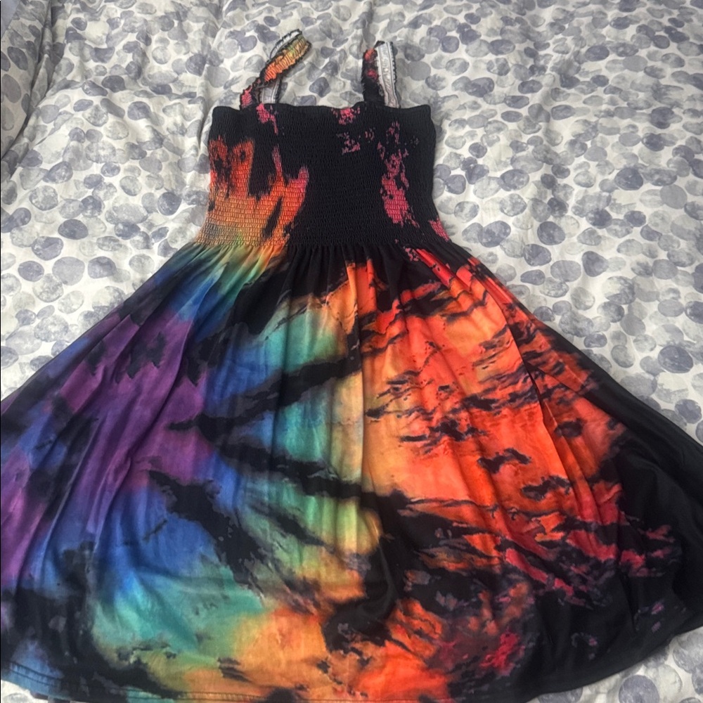 Vibrant Tie-Dye Sundress